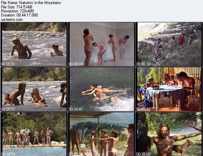 Naturists in the mountains video 714 MB [NudistWorld]