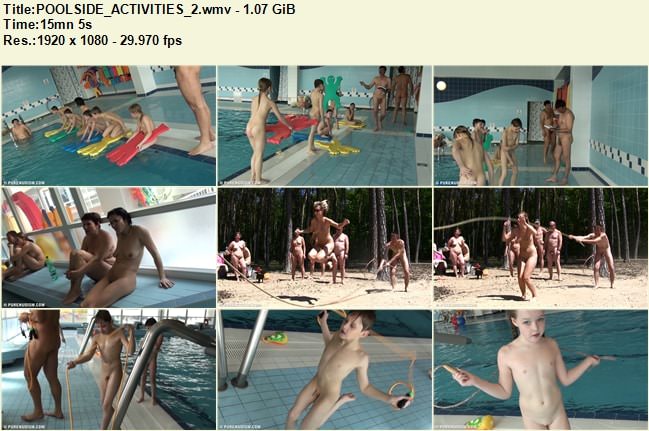 Purenudism Full HD video - Poolside activities [NudistWorld]