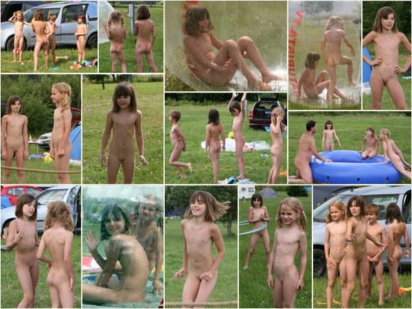 Active naked rest in a nudist camp [NudistWorld]